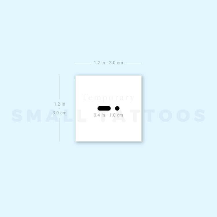 Morse Code A Temporary Tattoo (Set of 3)