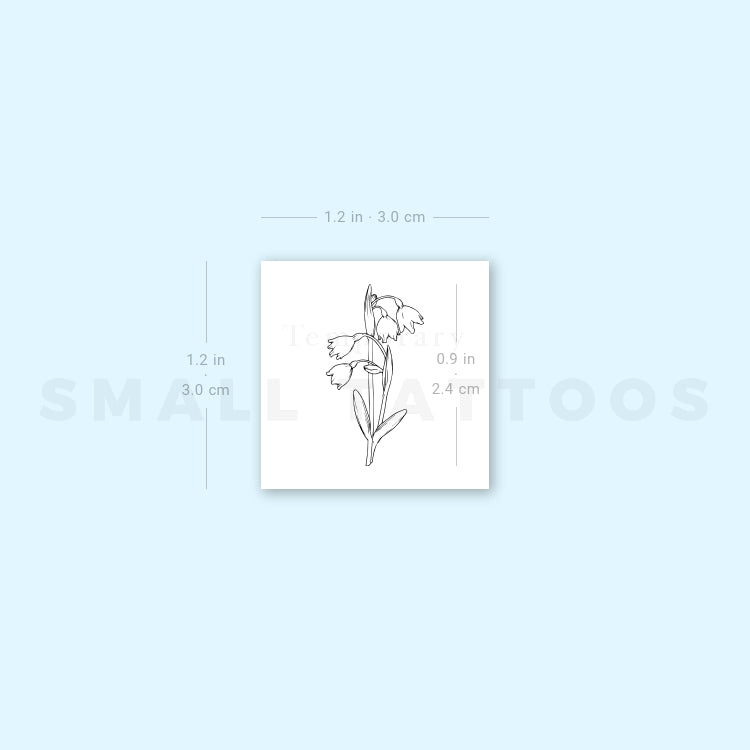 Spring Snowflake Temporary Tattoo (Set of 3)