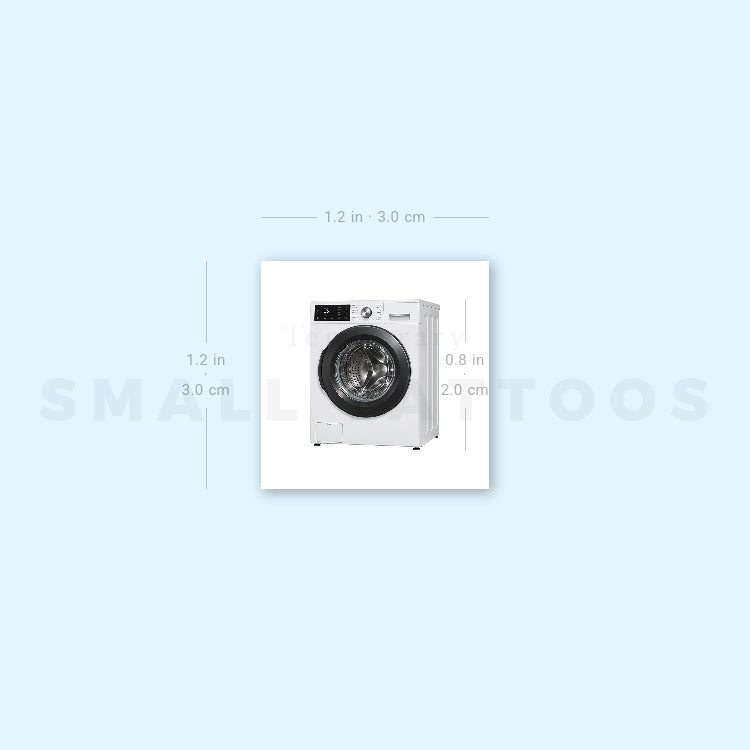 Washing Machine Temporary Tattoo (Set of 3)