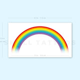 Color Rainbow Temporary Tattoo (Set of 3)