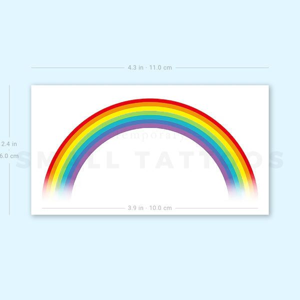 Color Rainbow Temporary Tattoo (Set of 3)