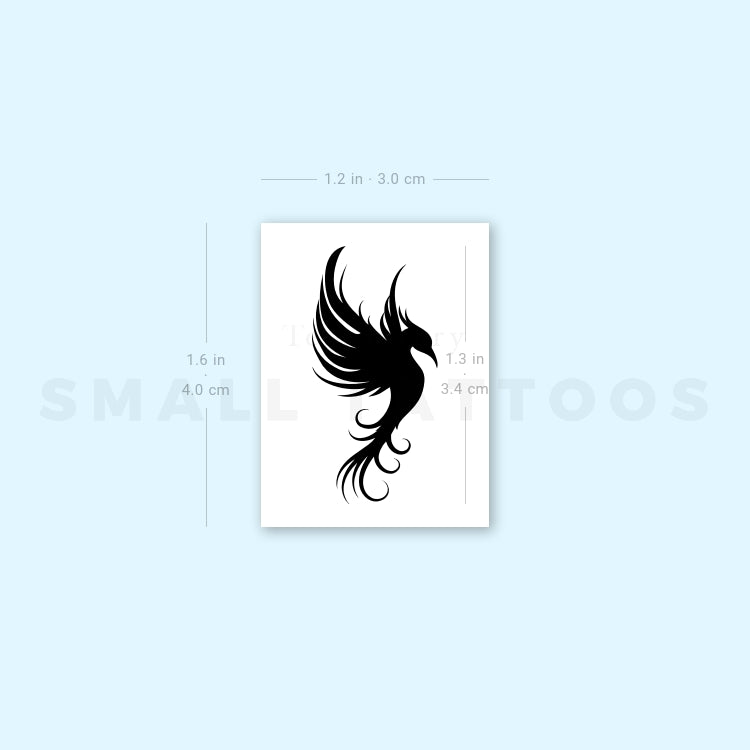 Phoenix Temporary Tattoo (Set of 3)