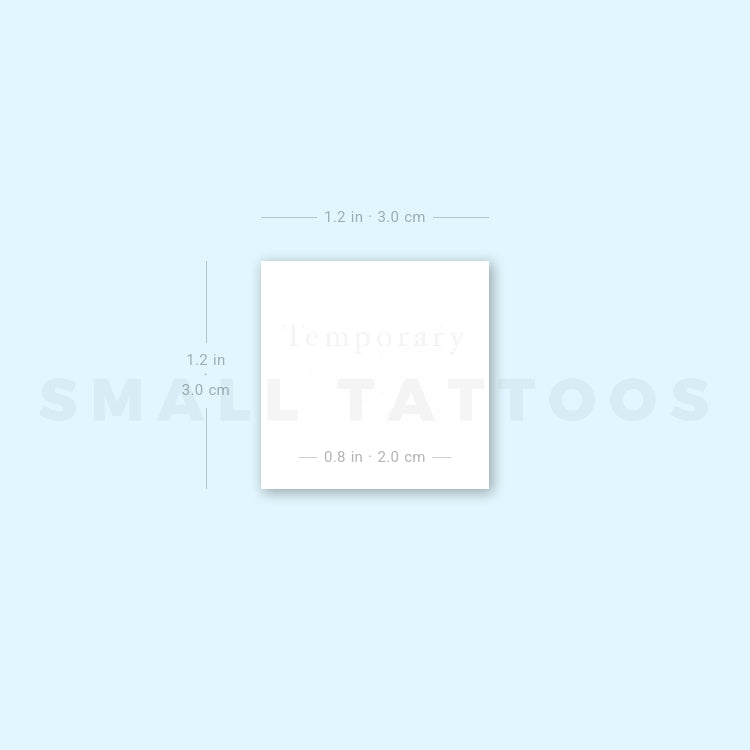 Tatuaje temporal de paloma blanca (juego de 3)