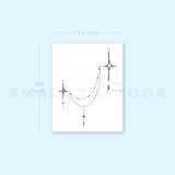 Star Ornament Temporary Tattoo By M3.Ink (Set of 3)