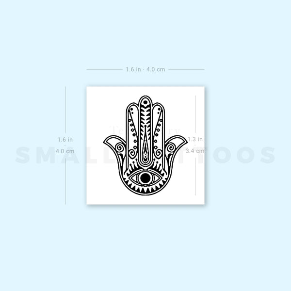 Hamsa Temporary Tattoo (Set of 3)