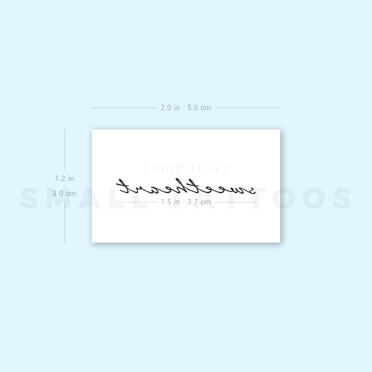 Sweetheart Temporary Tattoo (Set of 3)