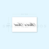 Short N' Sweet Temporary Tattoo (Set of 3)