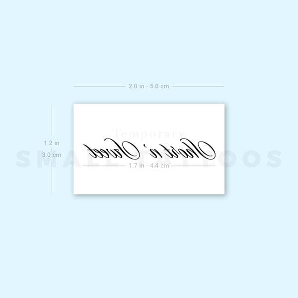 Short N' Sweet Temporary Tattoo (Set of 3)