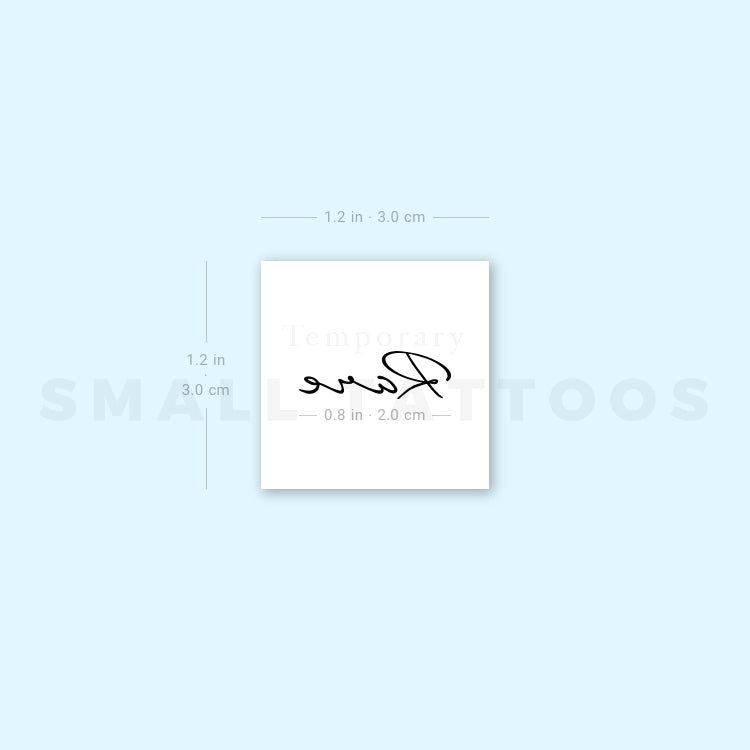 Rare Temporary Tattoo (Set of 3)