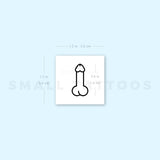 Small Penis Temporary Tattoo (Set of 3)