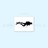 Diver Temporary Tattoo (Set of 3)