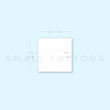 White Crescent Moon Temporary Tattoo (Set of 3)