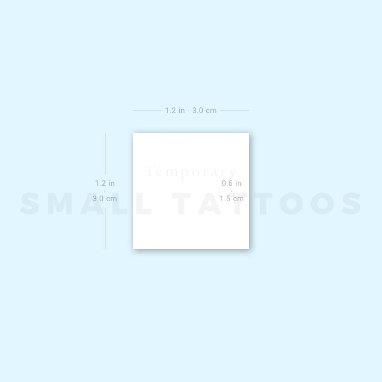 White Crescent Moon Temporary Tattoo (Set of 3)