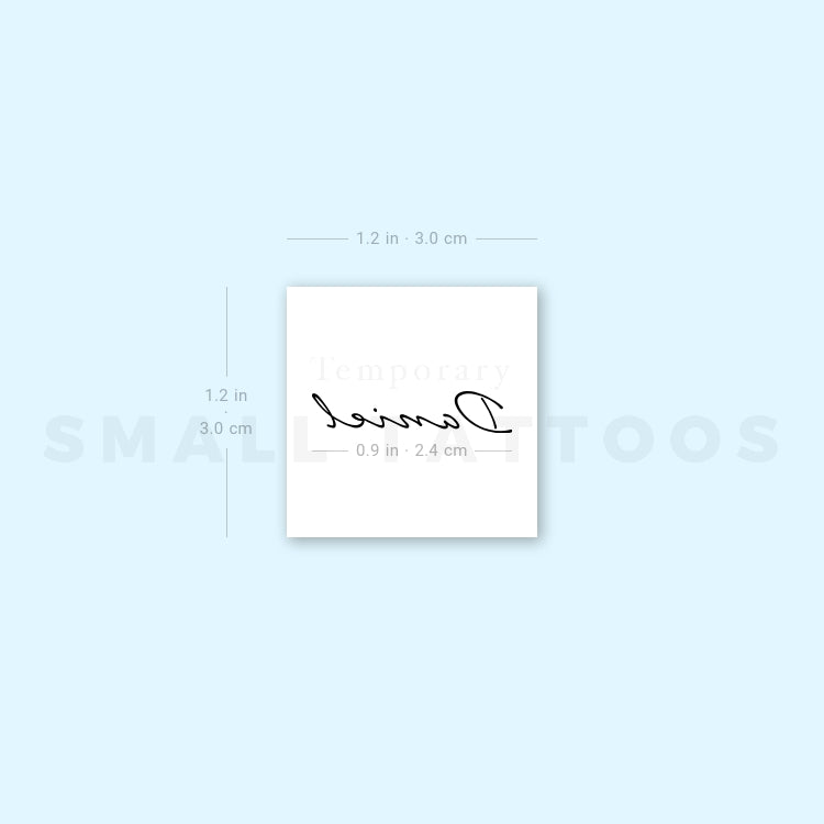 Daniel Temporary Tattoo (Set of 3)