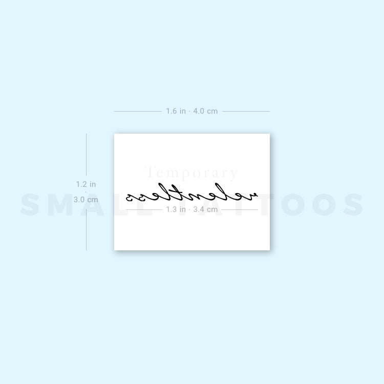 Relentless Temporary Tattoo (Set of 3)