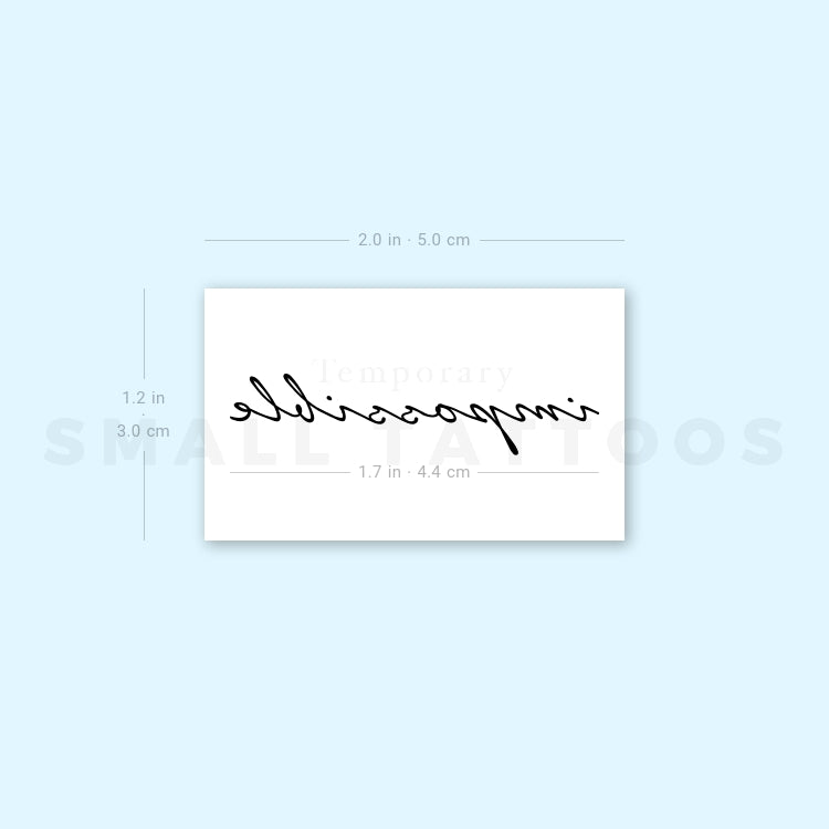 Impossible Temporary Tattoo (Set of 3)