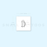 Fine Line French Press Temporary Tattoo (Set of 3)