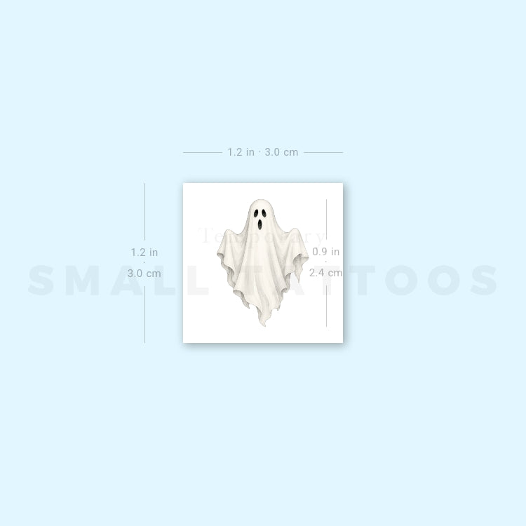 Realistic Ghost Temporary Tattoo (Set of 3)