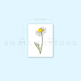 Chamomile By Ann Lilya Temporary Tattoo (Set of 3)