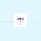 Purple Dragonfly Temporary Tattoo (Set of 3)