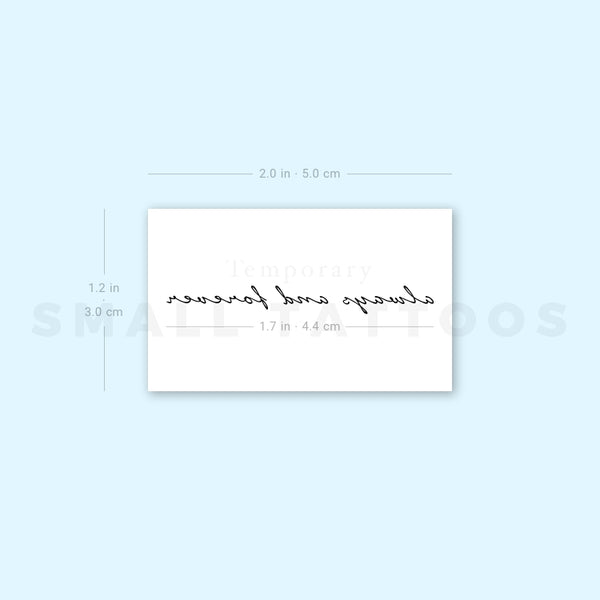 Always And Forever Temporary Tattoo (Set of 3)