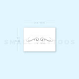 Horizontal Ornament Temporary Tattoo By M3.Ink (Set of 3)