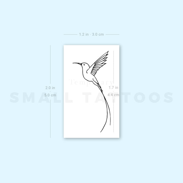 Long-tailed Sylph Temporary Tattoo (Set of 3)