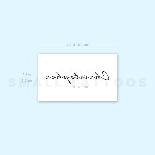 Christopher Temporary Tattoo (Set of 3)