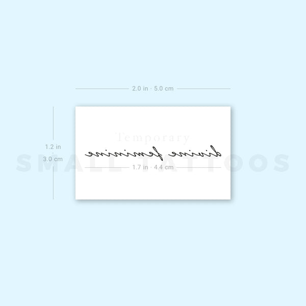 Divine Feminine Temporary Tattoo (Set of 3)