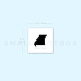 Missouri Map Temporary Tattoo (Set of 3)