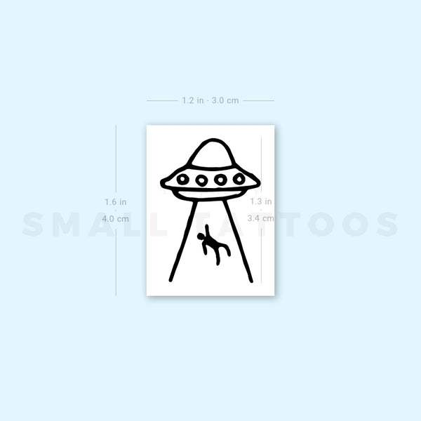 Alien Abduction Temporary Tattoo (Set of 3)