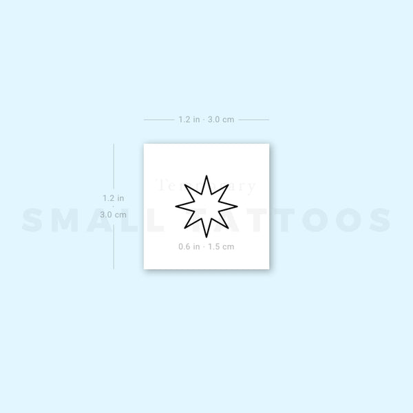 Ishtar Star Temporary Tattoo (Set of 3)