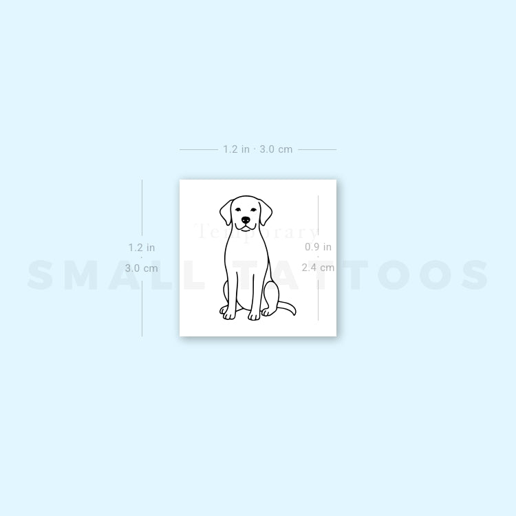 Golden Retriever Temporary Tattoo (Set of 3)