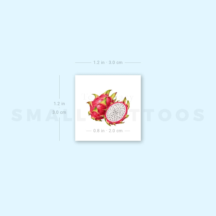Dragonfruit Temporary Tattoo (Set of 3)