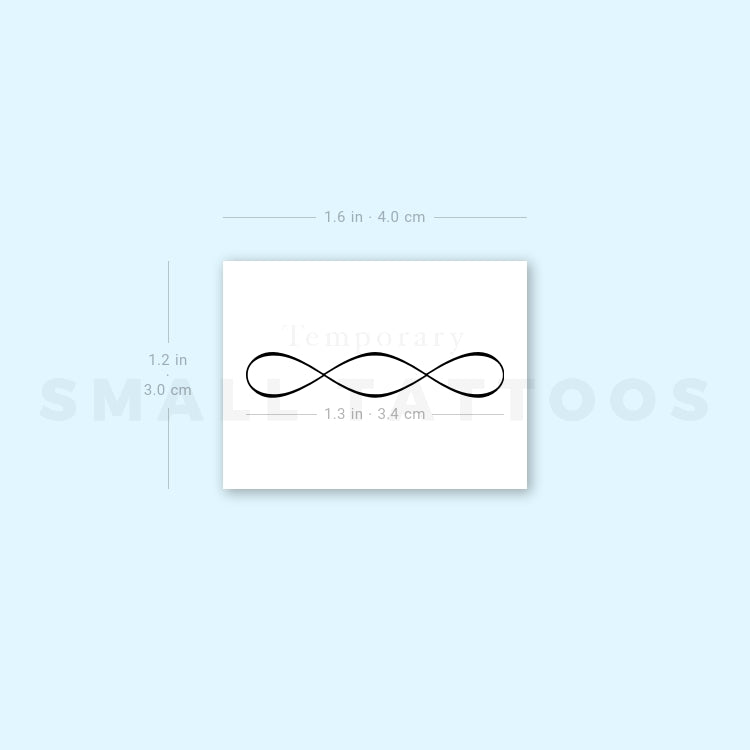 Double Infinity Symbol Temporary Tattoo (Set of 3)
