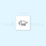 Little Triceratops Temporary Tattoo (Set of 3)