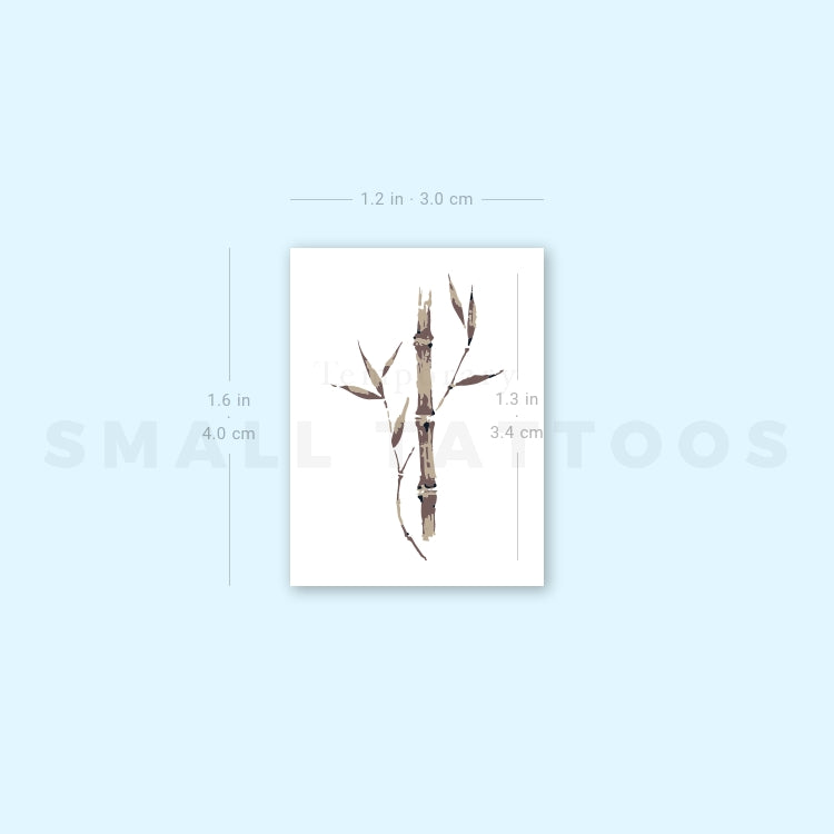 Bamboo Temporary Tattoo (Set of 3)