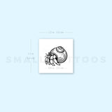 Hermit Crab Temporary Tattoo (Set of 3)