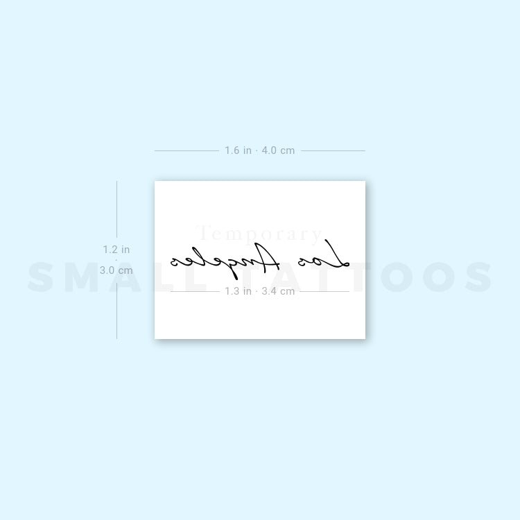 Los Angeles Temporary Tattoo (Set of 3)