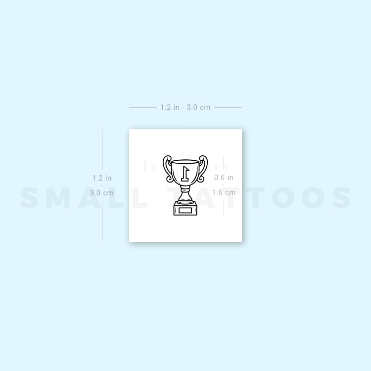 Trophy Temporary Tattoo (Set of 3)