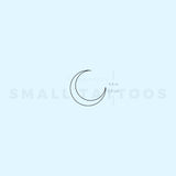 Crescent Moon Temporary Tattoo By M3.Ink (Set of 3)