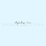 Handwritten Font Déjalos Ir Temporary Tattoo (Set of 3)