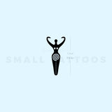 Spiral Goddess Symbol Temporary Tattoo (Set of 3)
