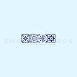 Four Portuguese Tiles Temporary Tattoo (Set of 3)