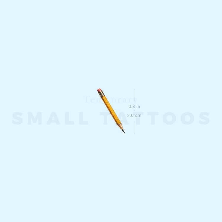 Pencil Temporary Tattoo (Set of 3)