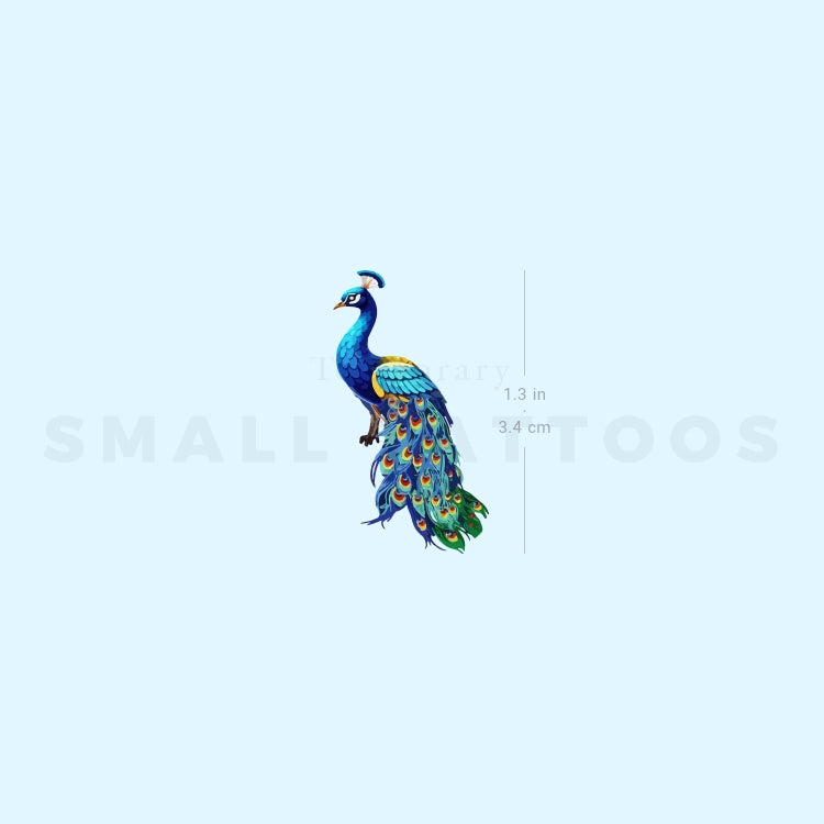 Peacock Temporary Tattoo (Set of 3)