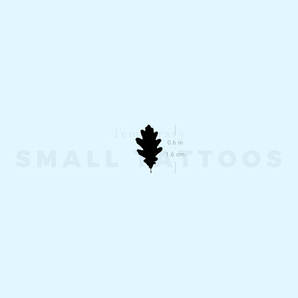Oak Leaf Temporary Tattoo (Set of 3)