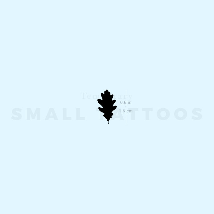 Oak Leaf Temporary Tattoo (Set of 3)