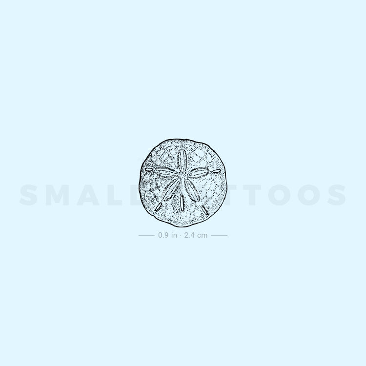 Sand Dollar Temporary Tattoo (Set of 3)