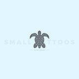 Tribal Sea Turtle Temporary Tattoo (Set of 3)